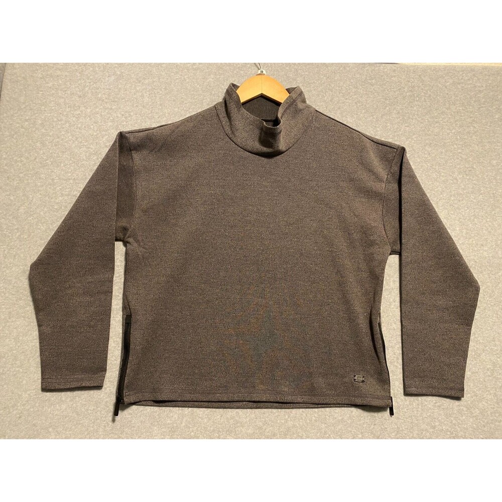 Ogio‎ Sweater Women's Medium Stretch Active Long Sleeve Mock Neck Side Zip